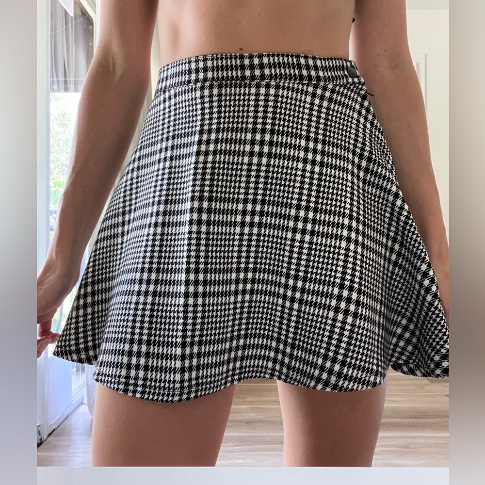 American Apparel checkered skater skirt